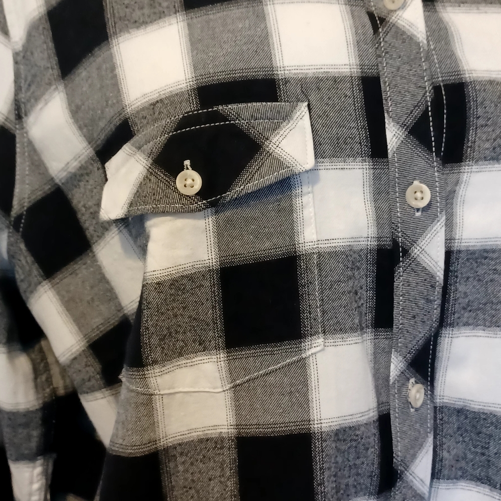 Womens Eddie Bauer Buffalo Plaid boutique Chrismas shirt Sz 2xl - Picture 9 of 9